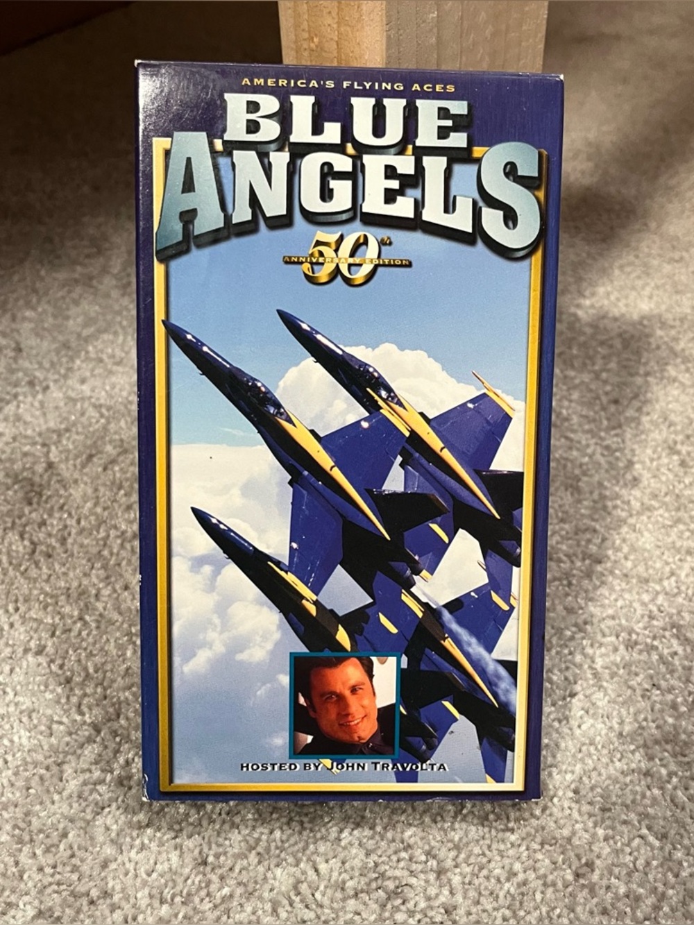 Rare Vintage VHS John Travolta Americas flying aces blue angels 50th anniversary
